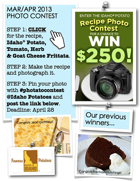 Idaho Potato Pinterest Contest