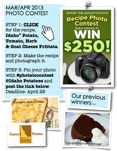 Idaho Potato Pinterest Contest Idaho Potato Pinterest Contest