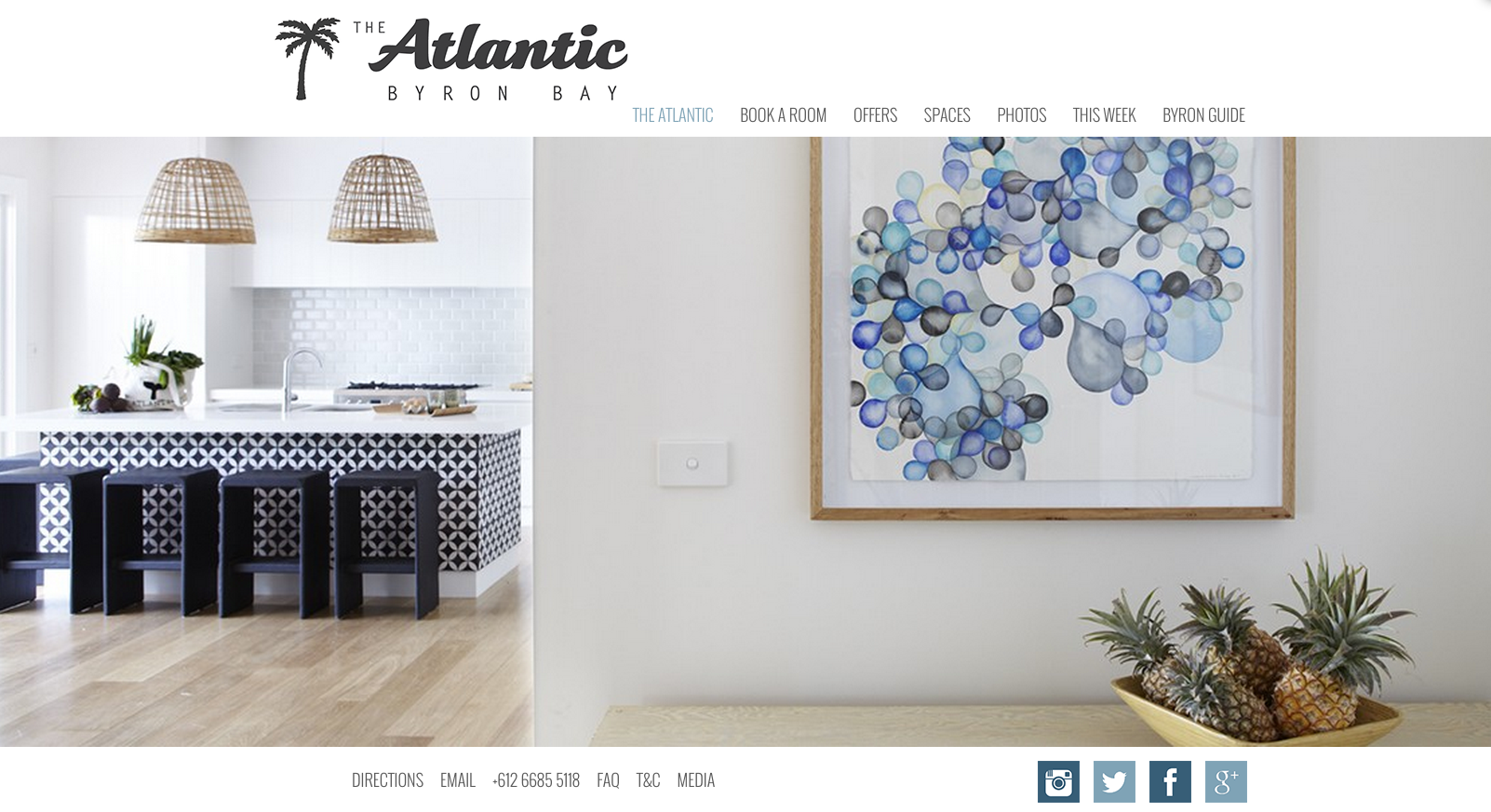 The Atlantic Byron Bay Website Design
