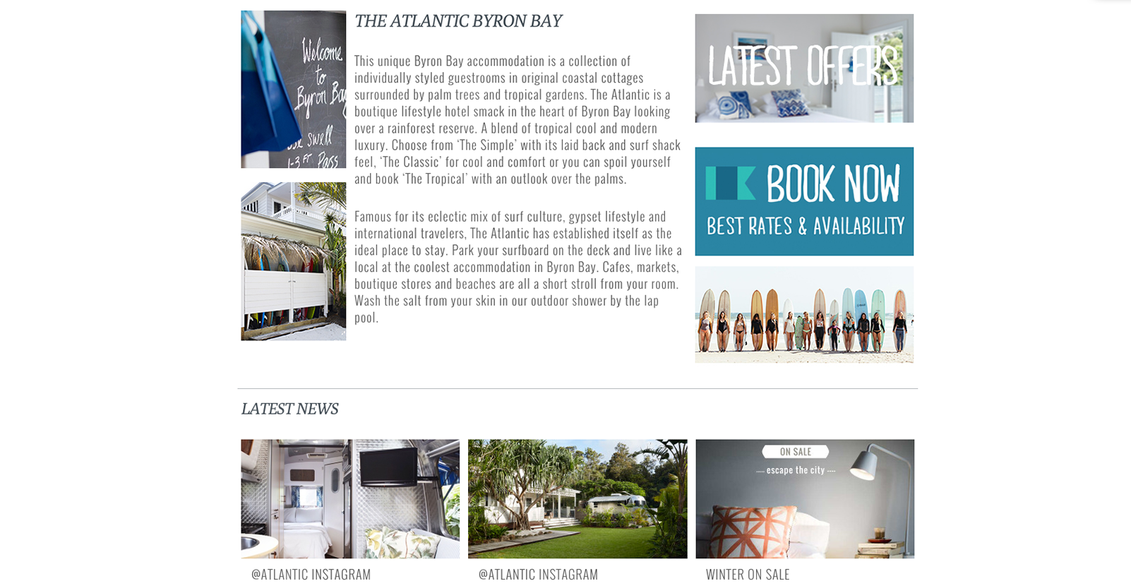 The Atlantic Byron Bay Home Page