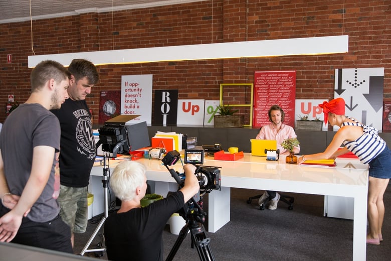 Behind The Scenes Upside Film Shoot Melbourne Office