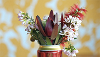 An-elegant-arrangement-of-flowers-in-a-vase