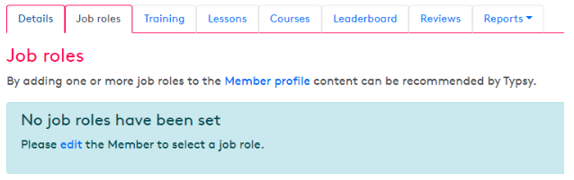 Your learning can now be based on your job role at typsy.com