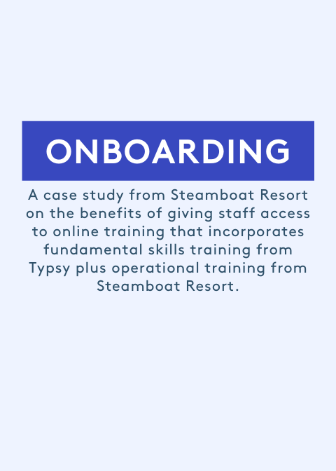 Onboarding training with Typsy